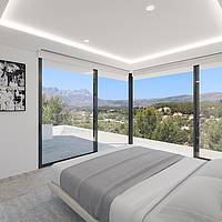 Spain / Costa Blanca / Provinz Alicante | Projektiertes Architektenhaus mit Blick auf "Bernia mountains"